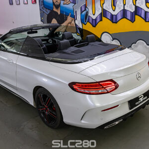 Slc280 Folienprinz Mercedesccoupe Weißglanz 2