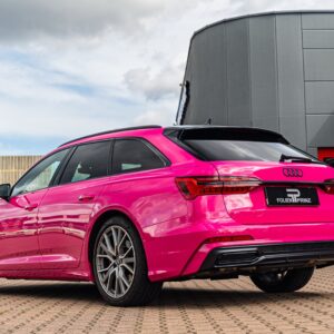Fahrzeugfolierung Berlin Folienprinz Audi A6 Futurewrap Gloss Pink 3
