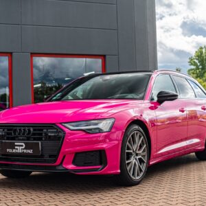 Fahrzeugfolierung Berlin Folienprinz Audi A6 Futurewrap Gloss Pink 8