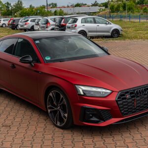 Fahrzeugfolierung Berlin Folienprinz Audi A6 Futurewrap Ppf Romani Red 09