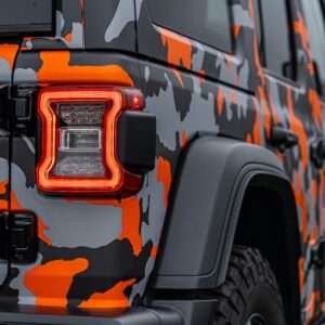 Fahrzeugfolierung Berlin Folienprinz Jeep Wrangler Camouflage Design 1