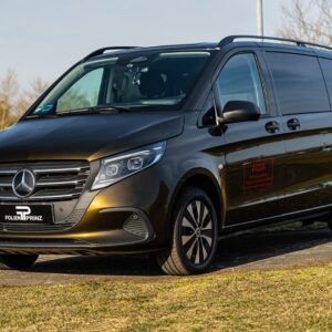 Fahrzeugfolierung Berlin Folienprinz Mercedes V Klasse Futurewrap Gloss Midnight Gold 07