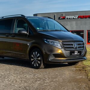 Fahrzeugfolierung Berlin Folienprinz Mercedes V Klasse Futurewrap Gloss Midnight Gold 10