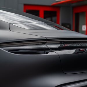Fahrzeugfolierung Berlin Folienprinz Porsche Taycan Gts Futurewrap Ppf Schwarzmatt 04