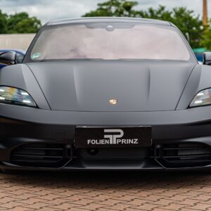 Fahrzeugfolierung Berlin Folienprinz Porsche Taycan Gts Futurewrap Ppf Schwarzmatt 10