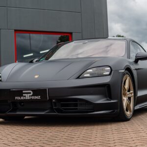 Fahrzeugfolierung Berlin Folienprinz Porsche Taycan Gts Futurewrap Ppf Schwarzmatt 11