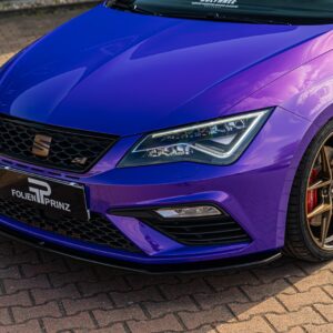 Fahrzeugfolierung Berlin Folienprinz Seat Leon Cupra Futurewrap Gloss Plum Purple 6