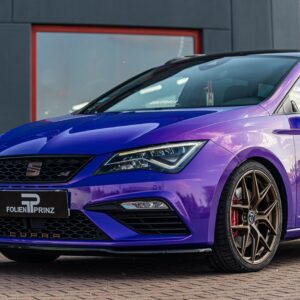 Fahrzeugfolierung Berlin Folienprinz Seat Leon Cupra Futurewrap Gloss Plum Purple 8