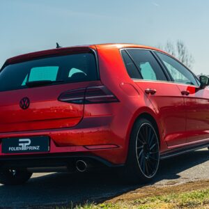 Fahrzeugfolierung Berlin Folienprinz Vw Golf Futurewrap Gloss Love Red 1